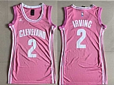 Women Cleveland Cavaliers #2 Kyrie Irving Pink Swingman Jersey